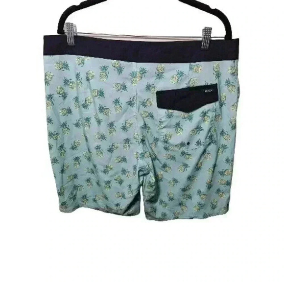 RVCA Board Shorts Mens Size 34 Drawstring Swim Trunks Pineapples Pineapple 🍍 - Picture 4 of 6
